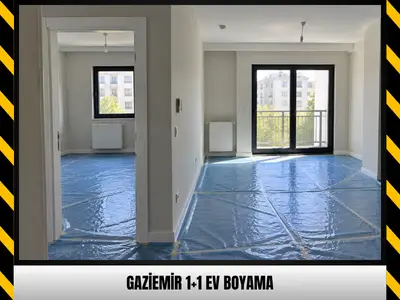 Gaziemir 1+1 Ev Boyama